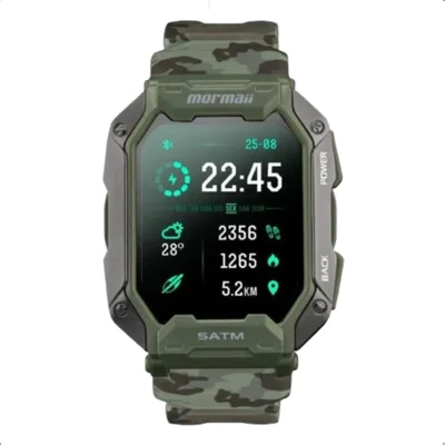 Relógio Smartwatch Mormaii Force Masculino Resistente 5atm Cor:verde
