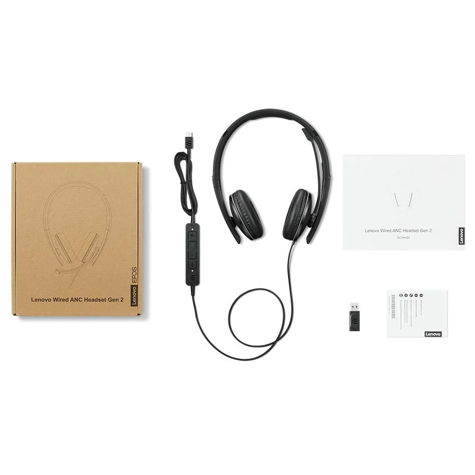 Imagem 3 de 5 do produto Fone De Ouvido Anc Com Fio Lenovo De 2ª Geração (teams) 4xd1m45627