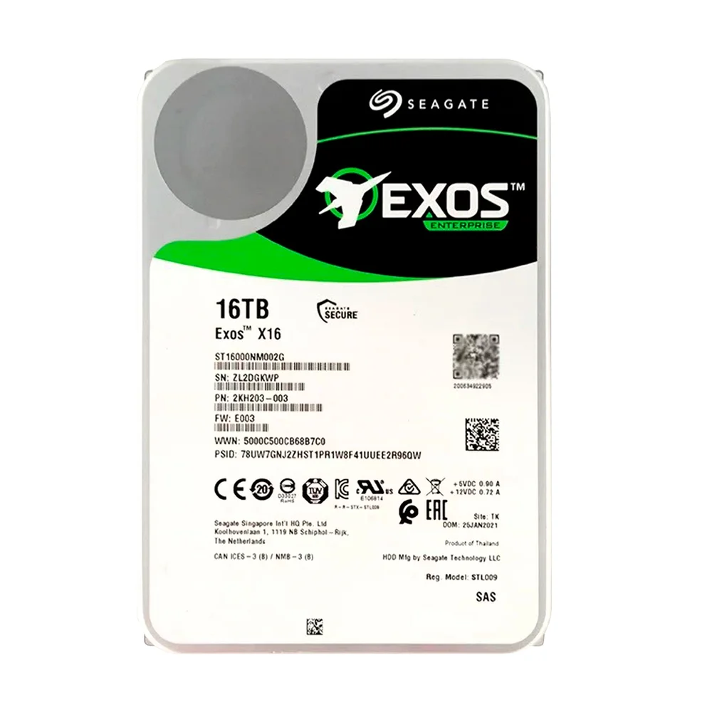 16TB HDD 新品 Seagate Exos X16 SAS Produtos com até 15 OFF no PIX KaBuM