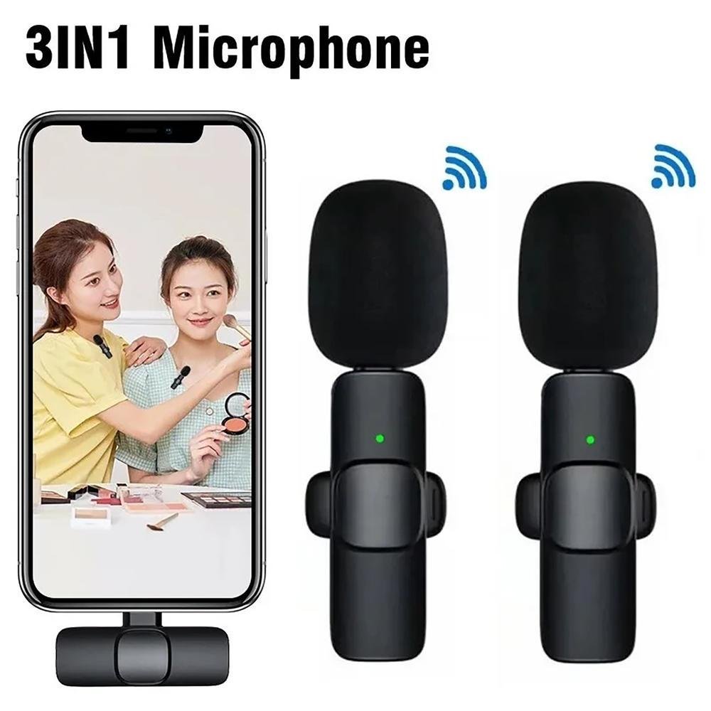 Imagem 3 de 5 do produto Microfone De Lapela Sem Fio Para Entrevista Gravação Live
