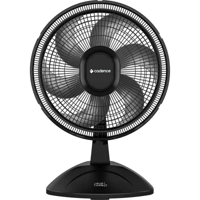 Ventilador De Mesa Cadence vtr410 Refresh Turbo Pro 6 Pás 3 Velocidades Preto 220v