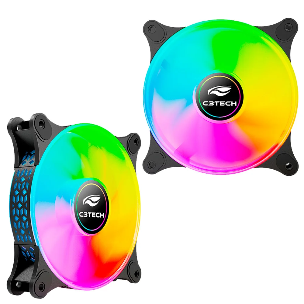 Imagem 2 de 5 do produto Cooler 120mm Com LED ARGB C3tech F9-l170bk