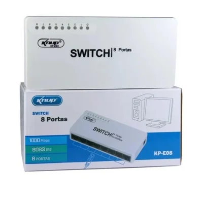 Hub Switch 8 Portas Gigabit 10/100/1000 Mbps Sw106