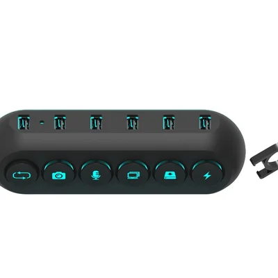 Hub 5 Portas Usb 3.0 Deck 5 Preto Streamplify