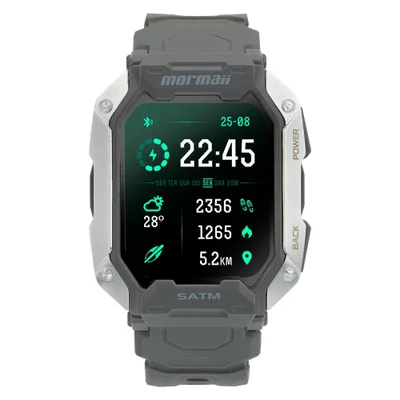 Smartwatch Mormaii Force Cinza - Moforceac/8c