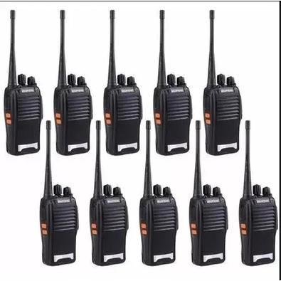 Kit 10 Radio Comunicador Walktalk Talkabout Profissional 777s