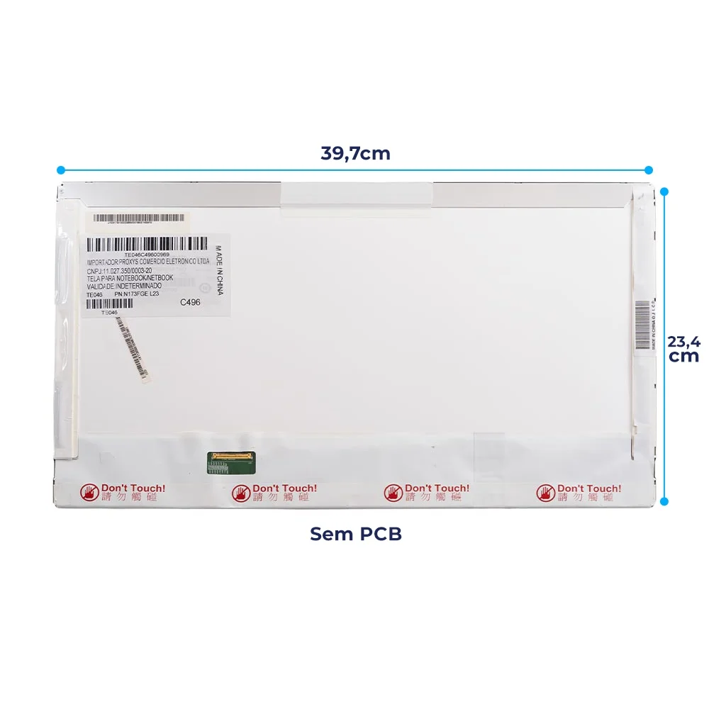 Tela 17.3" LED Para Notebook Hp Probook 4730s Series