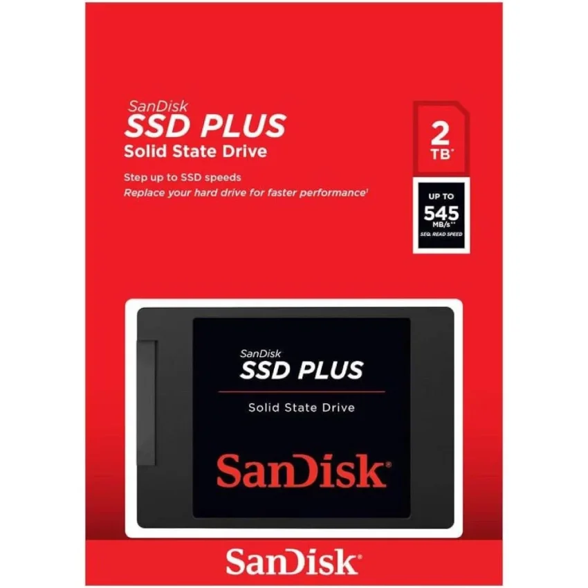 Imagem 2 de 4 do produto SSD 2TB Sandisk Plus Sata3 Sdssda-2t00-g26