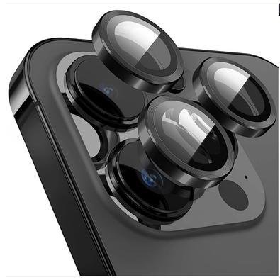 Película Lente Câmera Compatível Com Iphone 16 Pro Tela 6.3 Lisa Proteção Preto