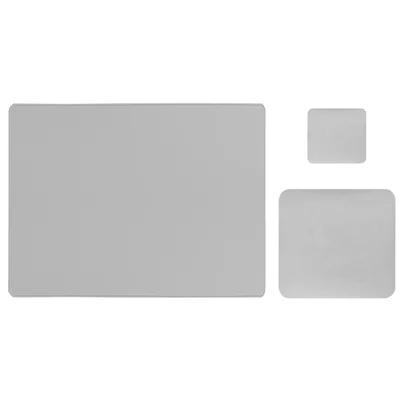 Kit Mouse Pad Para Notebook Apoio de Mesa Trabalho Escritório Setup Desk Pad Jogos - Cinza