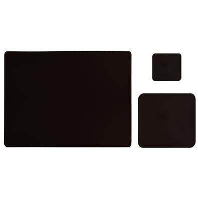 Kit Mouse Pad 43x30cm Tapete Protetor De Mesa + 20x20cm, Com Porta Copos