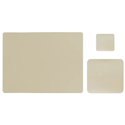 Kit Mouse Pad Para Notebook Apoio de Mesa Trabalho Escritório Setup Desk Pad Jogos - Palha