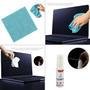 Kit Mouse Pad 43x30cm Protetor Mesa + 20x20cm Com Porta Copos E Kit Limpeza Castor