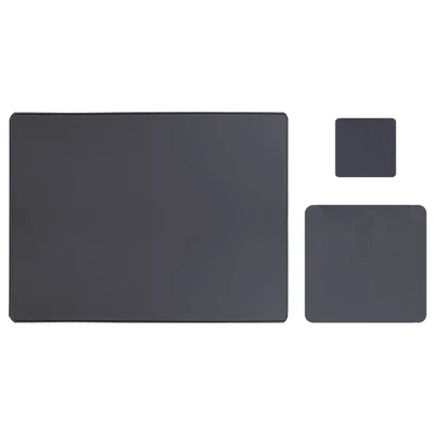 Kit Mouse Pad Para Notebook Apoio de Mesa Trabalho Escritório Setup Desk Pad Jogos - Chumbo