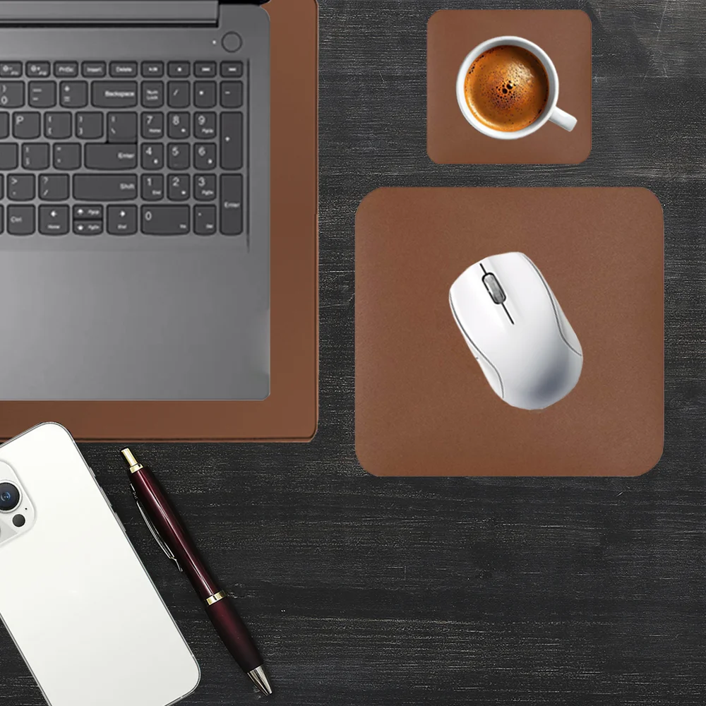Imagem 2 de 5 do produto Kit Mouse Pad Para Notebook Apoio de Mesa Trabalho Escritório Setup Desk Pad Jogos - Castor