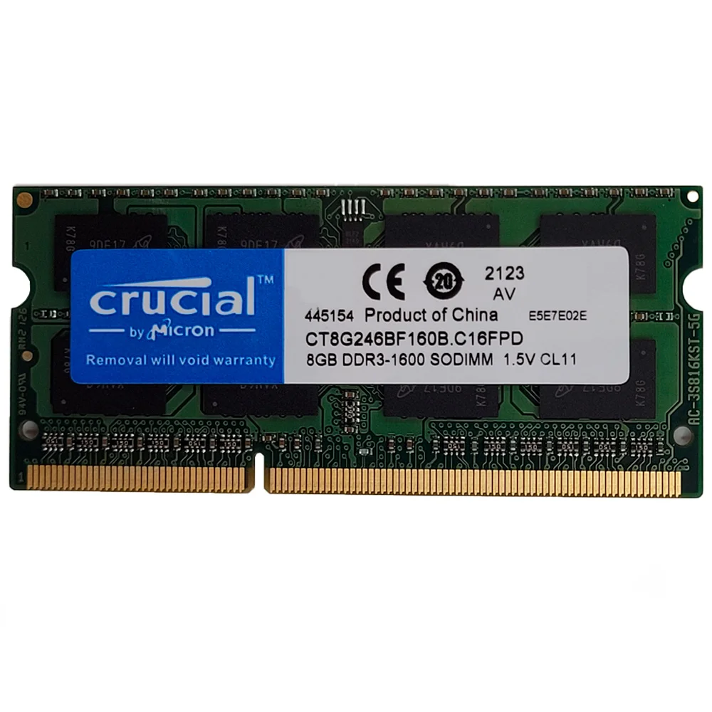 Imagem 5 de 5 do produto Memória Ram Notebook 8GB 1600mhz Ddr3 - Crucial