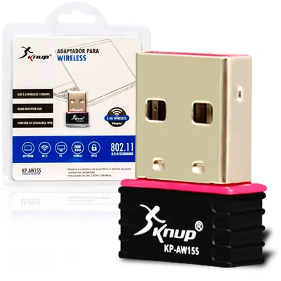 Adaptador Wireless Usb Nano Wi-fi 2.4ghz 7 10 11 Plugnplay