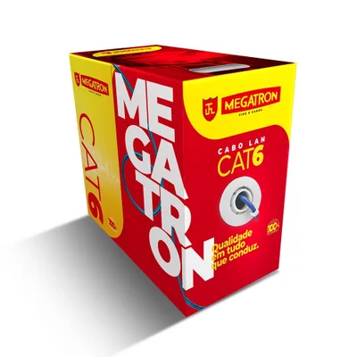 Cabo Lan 4p Cat.6 Cmx Cx C/305m Azul Megatron