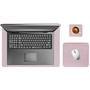 Kit Deskpad Para Mouse Tablet Notebook 43x30cm + 20x20cm + Apoio De Copos Rosa