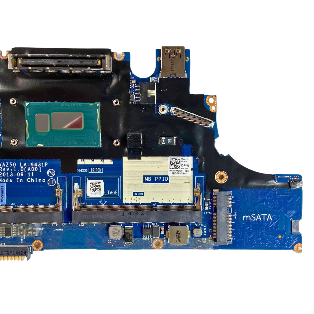 Placa Mãe Dell Latitude La-9431p Core™ i5-4310u 2 Slot Ddr3 8