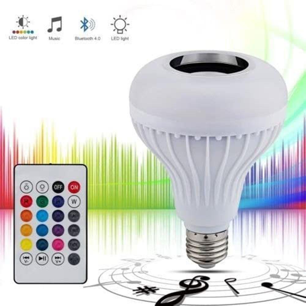 Imagem 5 de 5 do produto Lâmpada LED Musical Bluetooth RGB Com Controle Remoto
