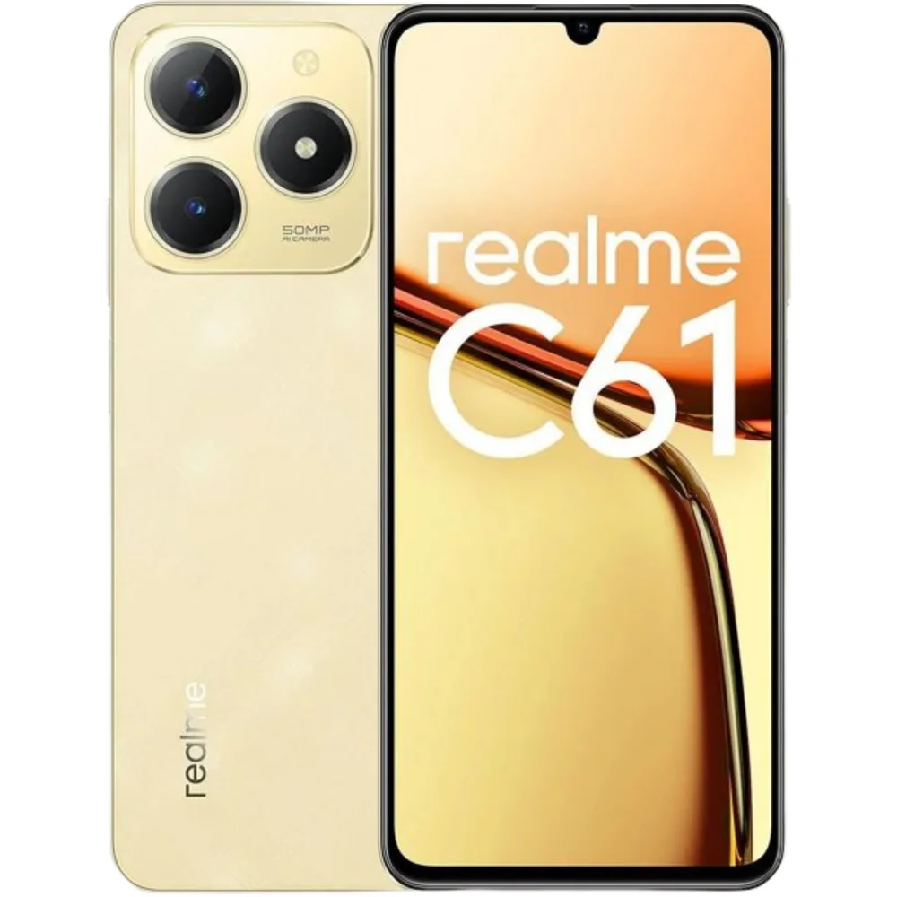 Smartphone Realme C61 256GB 8RAM 4G Dourado