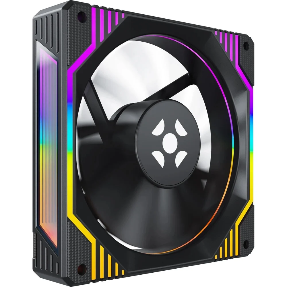 Imagem 2 de 5 do produto Cooler/fan Para Gabinete Fortrek Frosty Rainbow Preto