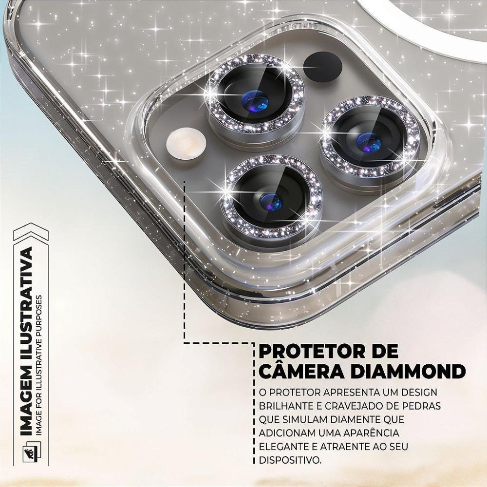 Imagem 4 de 5 do produto Capa Para Iphone 15 Pro - Magsafe Glitter - Gshield