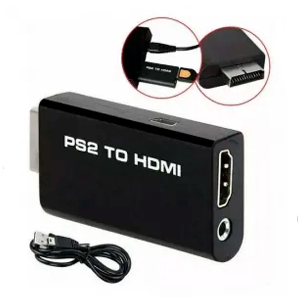 Imagem 2 de 4 do produto Adaptador Conversor Ps2 Para HDMI Play 2 To HDMI Xt2162