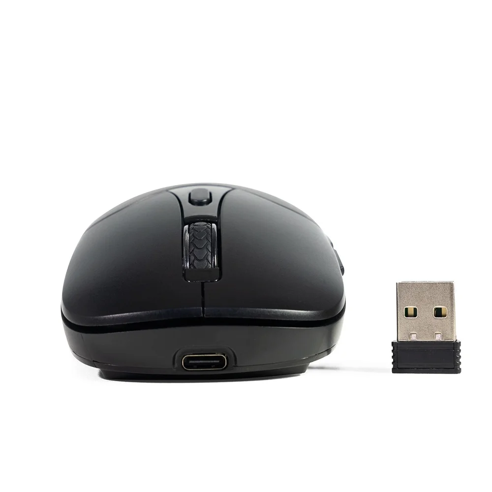 Imagem 4 de 5 do produto Mouse C3tech M-bt60bk Sem Fio Recarregável Bluetooth 1600dpi 2.4ghz - Preto