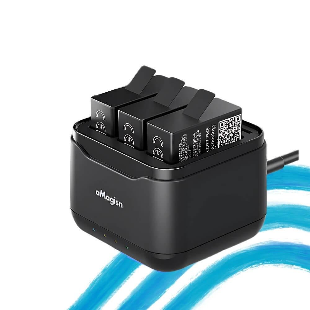 Imagem 2 de 5 do produto Carregador Triplo Para Gopro Hero 13 Black