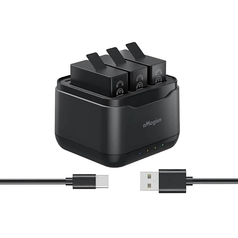 Imagem 3 de 5 do produto Carregador Triplo Para Gopro Hero 13 Black
