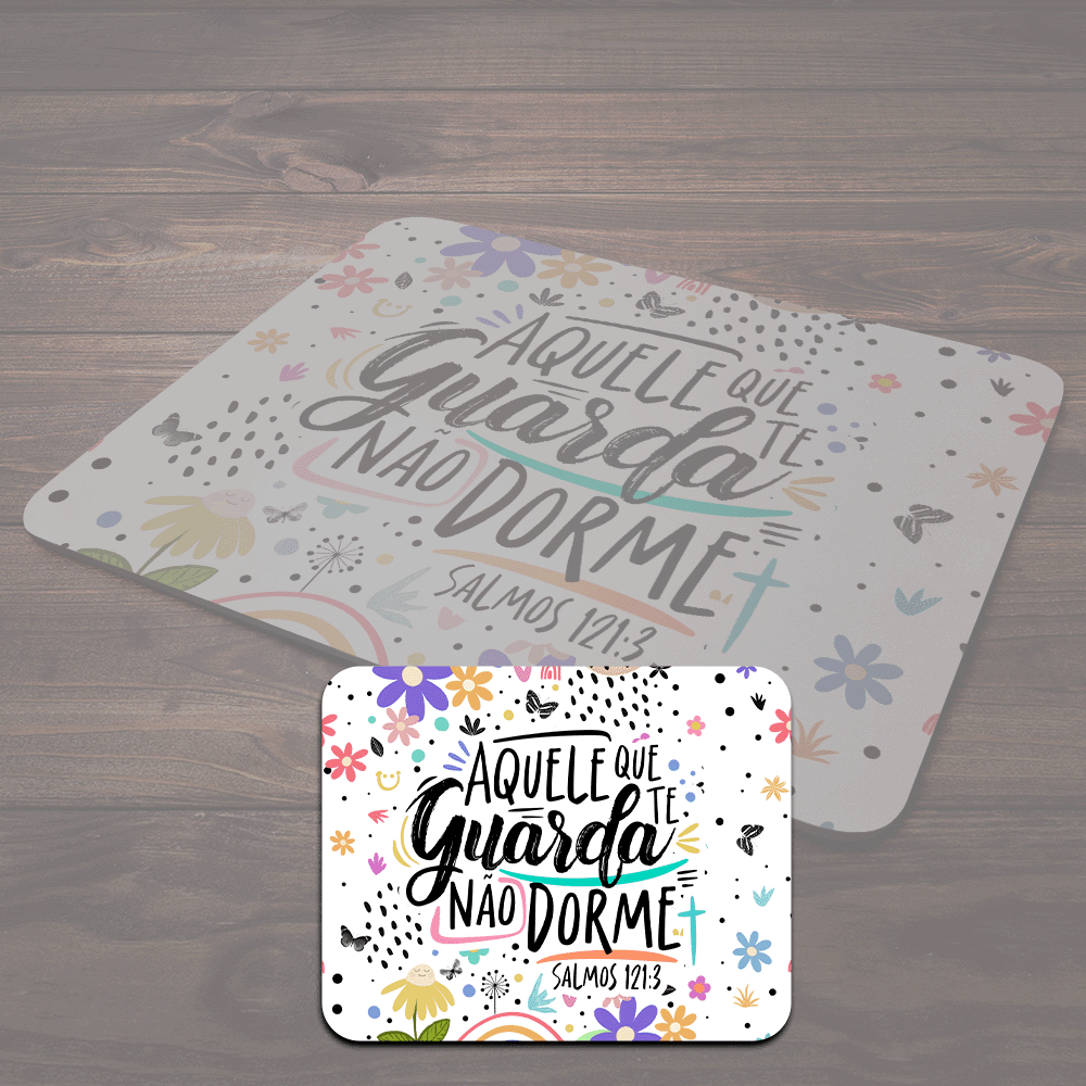 Imagem 2 de 4 do produto Mouse Pad Motivação - Aquele Que Te Guarda Não Dorme