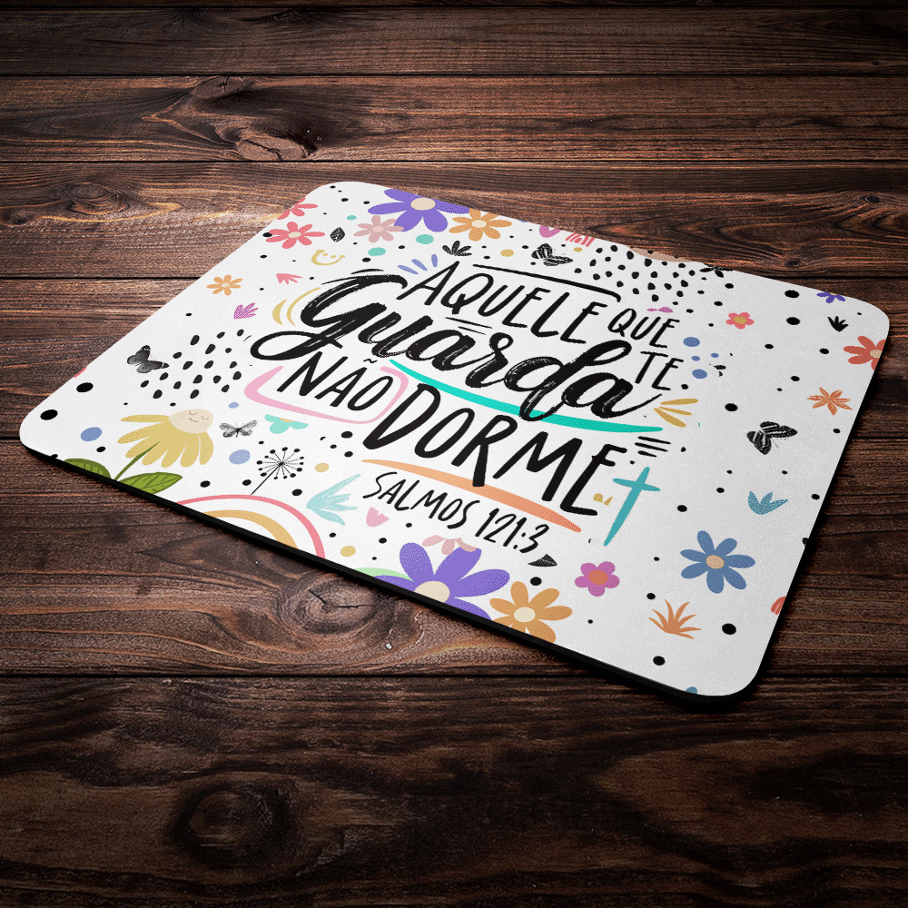 Imagem 4 de 4 do produto Mouse Pad Motivação - Aquele Que Te Guarda Não Dorme