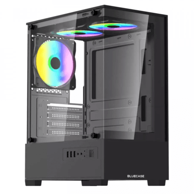 Gabinete Gamer Bg-055 Hit Pro 3x Fan RGB Vidro Temperado
