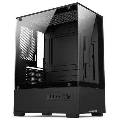 Gabinete Gamer Bg-054 Hit Bluecase Usb 3.0 Vidro Temperado