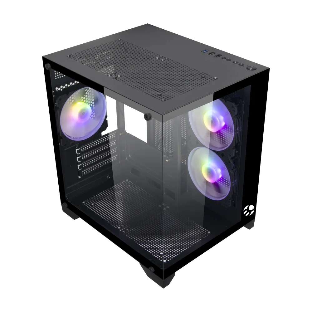 Imagem 3 de 5 do produto Gabinete Gamer Áquario Soul Pro 3x Fan ARGB Vidro Preto