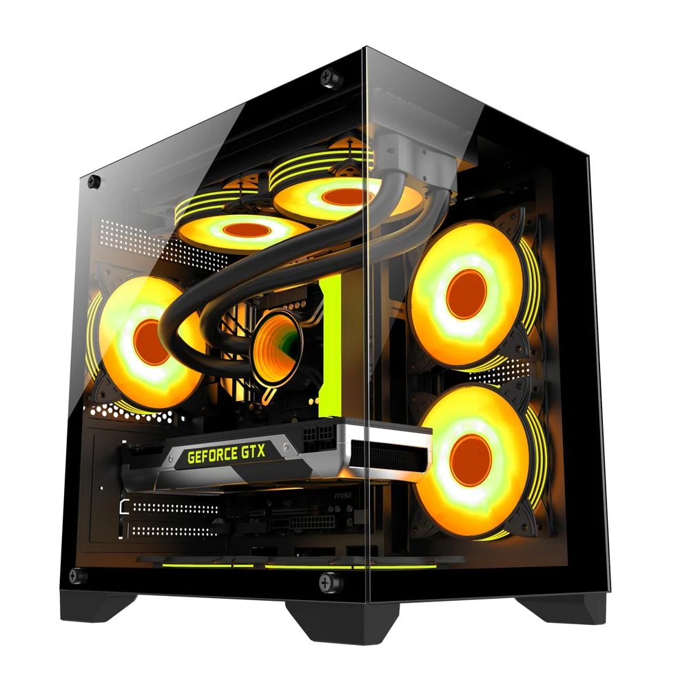 Imagem 5 de 5 do produto Gabinete Gamer Áquario Soul Pro 3x Fan ARGB Vidro Preto