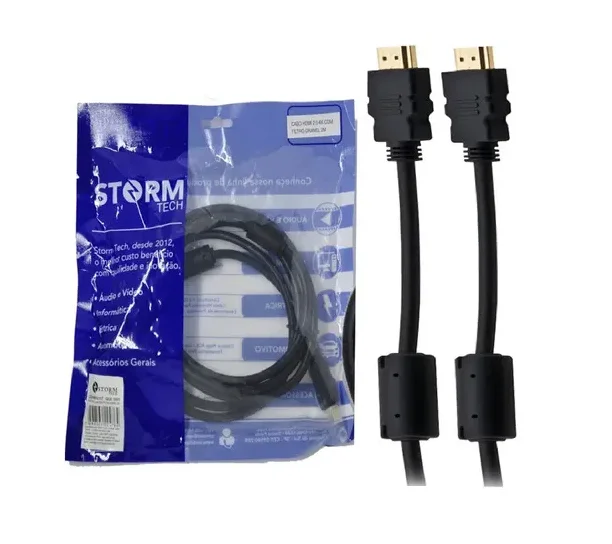 Imagem 4 de 5 do produto Cabo HDMI 4k C/ Filtro 2m Cbhm0017 Preto Storm