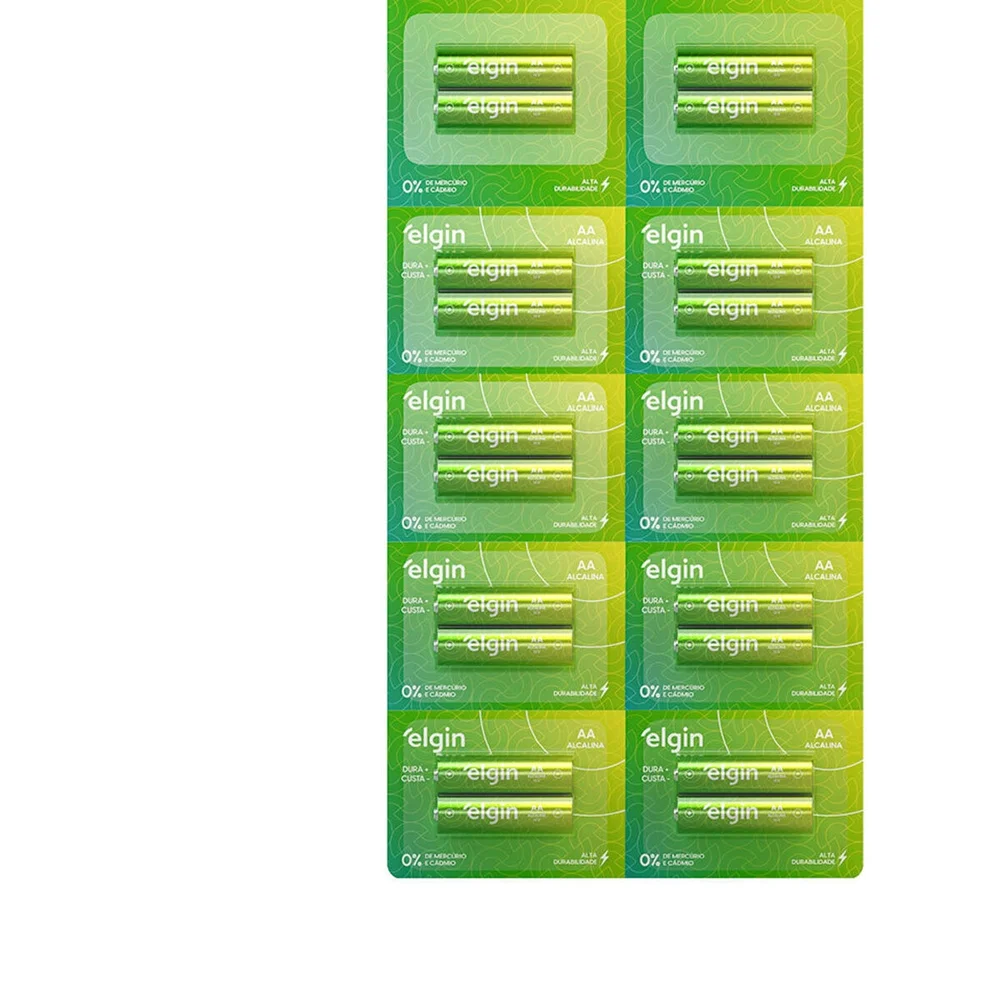 Imagem 2 de 4 do produto Pilhas Aa Alcalinas Cartela Com 20 82345