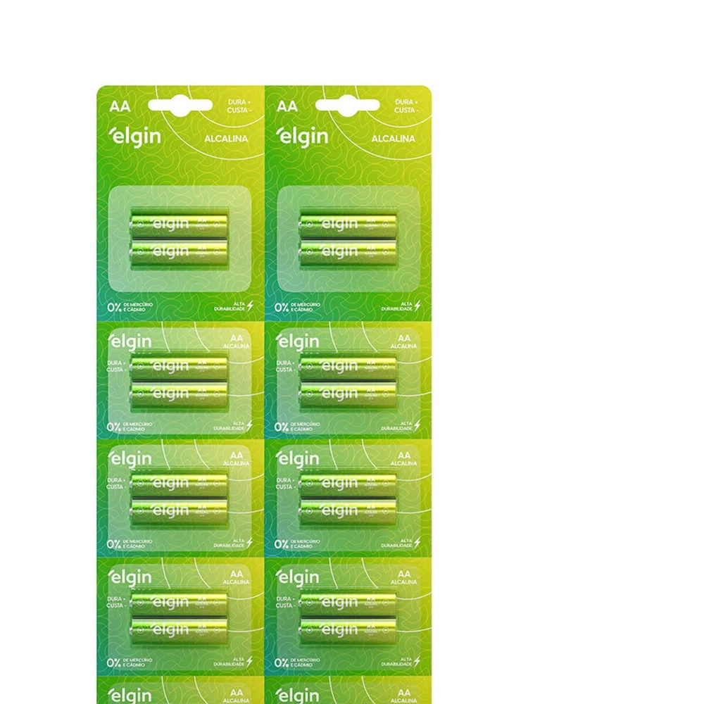 Imagem 3 de 4 do produto Pilhas Aa Alcalinas Cartela Com 20 82345