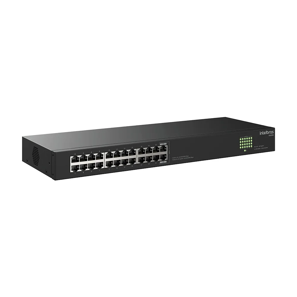 Imagem 4 de 5 do produto Switch 24 Portas Gigabit Ethernet S1124g Intelbras