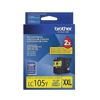 Cartucho De Tinta Brother Lc105 Lc105y Lc105 Amarelo Mfc-j4510dw Mfc-j4610dw Mfc-j4410dw 12ml
