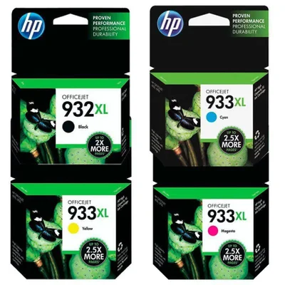 Cartucho de Tinta HP 932xl 933xl cn053al original kit 4 cores