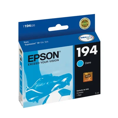 Cartucho De Tinta Epson T194220 T194 Ciano | Expression Xp214 Xp 214 Xp204 Xp 204