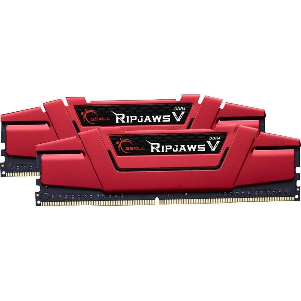 Memória G.skill Gskill F4-2400c15d-32gvr D4 2400 32gb C15 Ripv K2 2x 16gb, 1.2v, Vermelho Ripjawsv