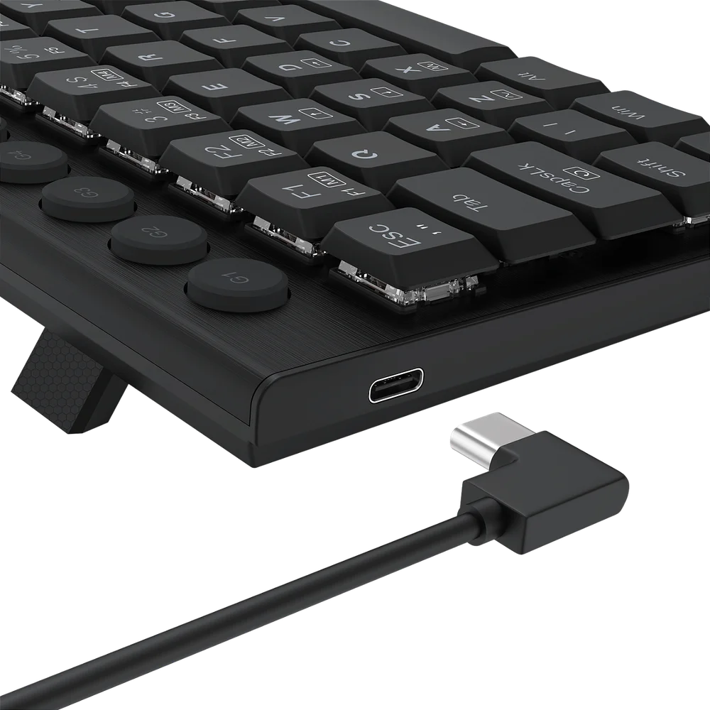 Teclado Mecânico Low Profile Redragon Horus Mini Preto 60% Switch Brown