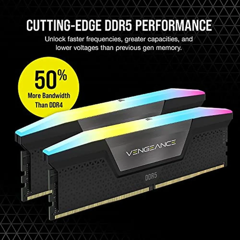 CORSAIR DDR5-6400MHz ブラック [32GB×2枚] Memória DDR5 Corsair Vengeance, 32GB (2x16GB), 4800MHz