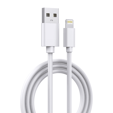 Cabo Celular Tpe+pvc Tipo Iphone 1 Mt Branco Appacs