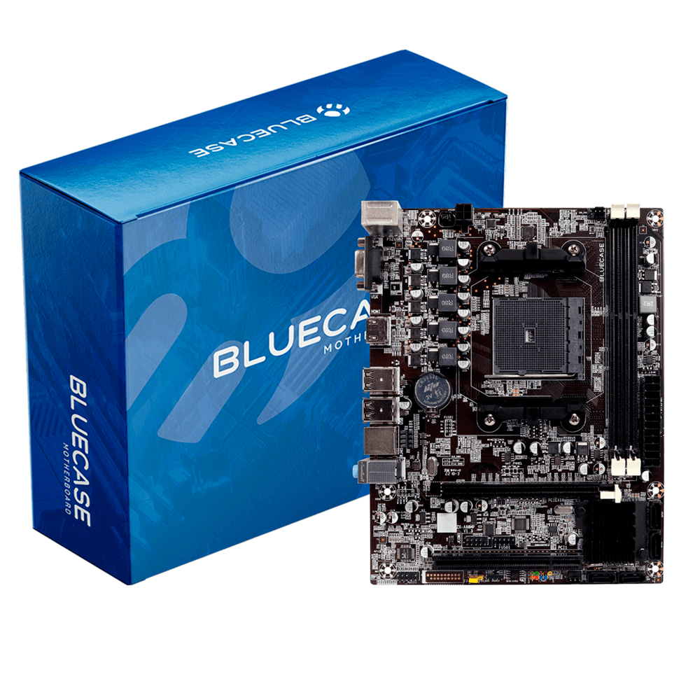 Placa-mae Fm2 Fm2+ Tdp 95w Sata Nvme HDMI Vga Rede Gigabit 4